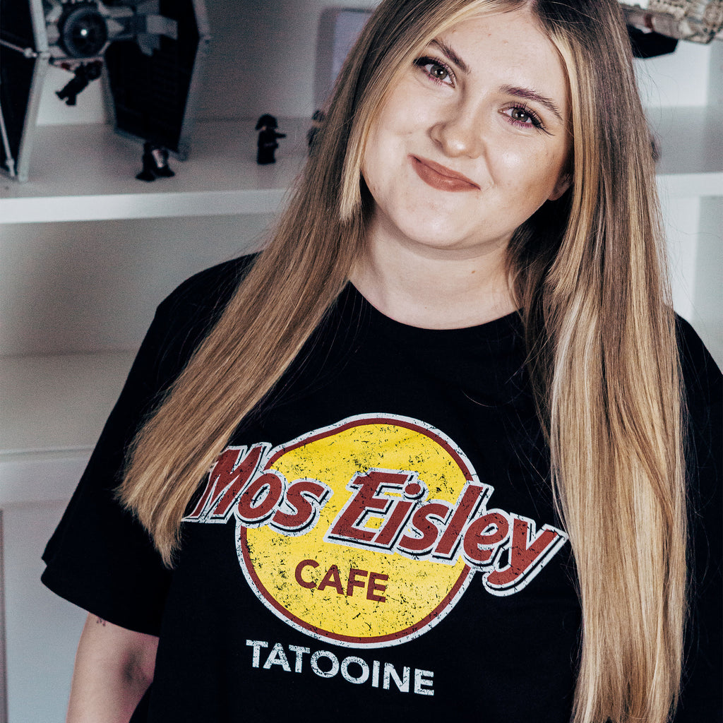 Imagen del producto Camiseta del Café Mos Eisley para fans de Star Wars negra