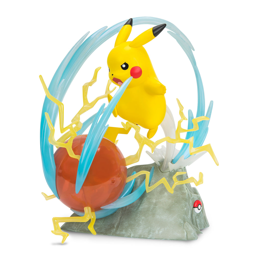 Imagen del producto Pokemon - Estatua Deluxe de Pikachu Aniversario con función de luz 32 cm