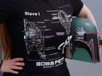 Imagen del producto Star Wars - Boba Fett Slave I Sketch Camiseta negra