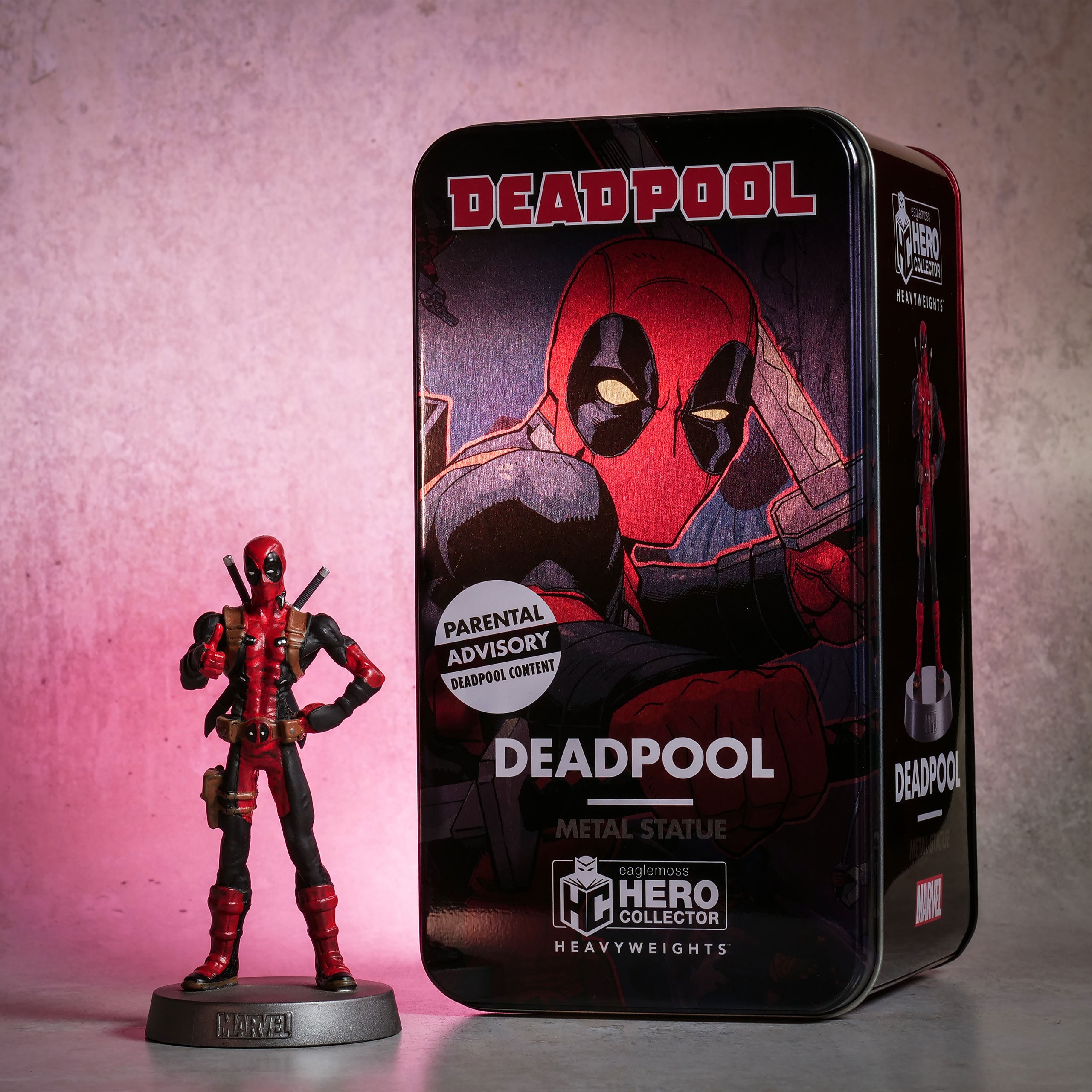 Imagen del producto Deadpool - Figura de metal Heavyweights en lata de coleccionista