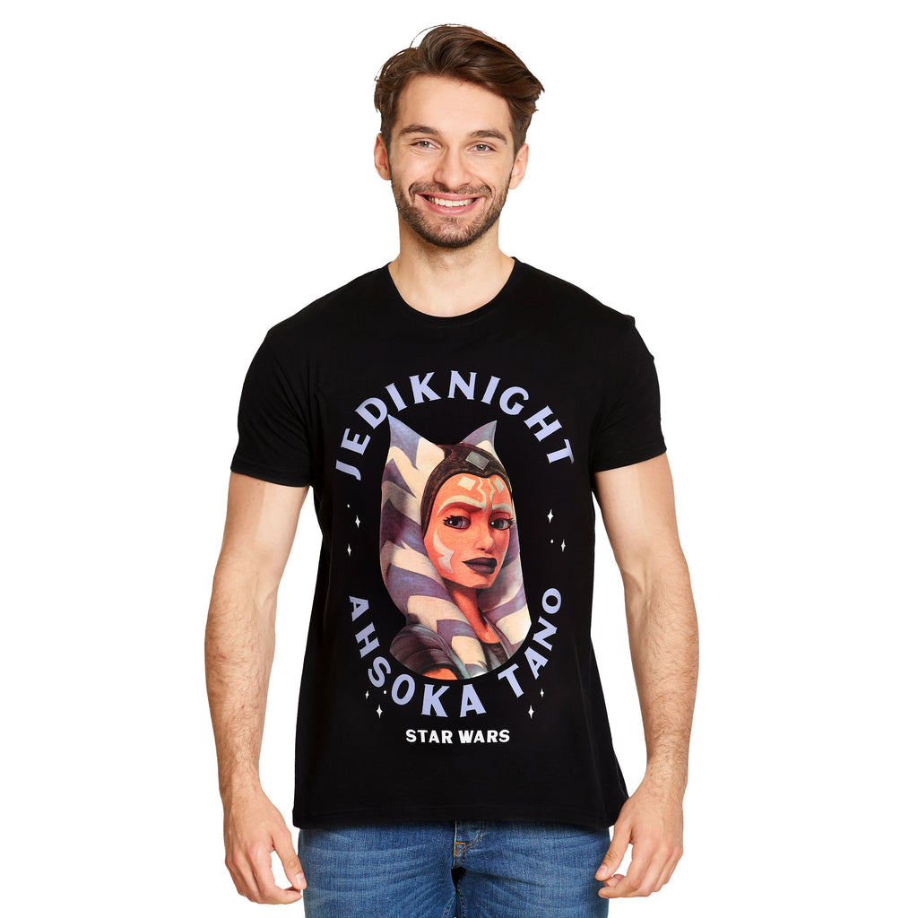 Imagen del producto Star Wars - Camiseta negra con la cara de Ahsoka Tano