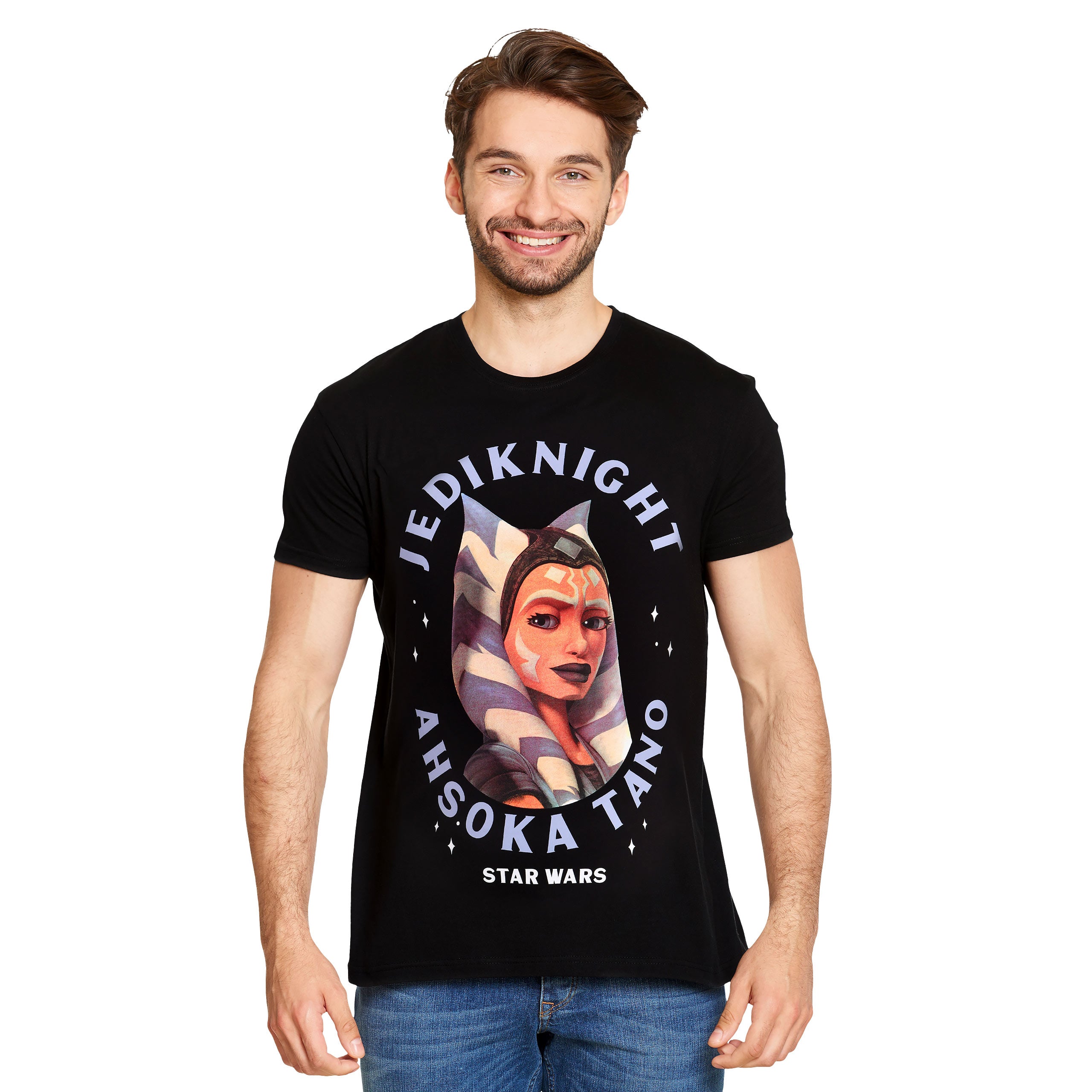 Imagen del producto Star Wars - Camiseta negra con la cara de Ahsoka Tano