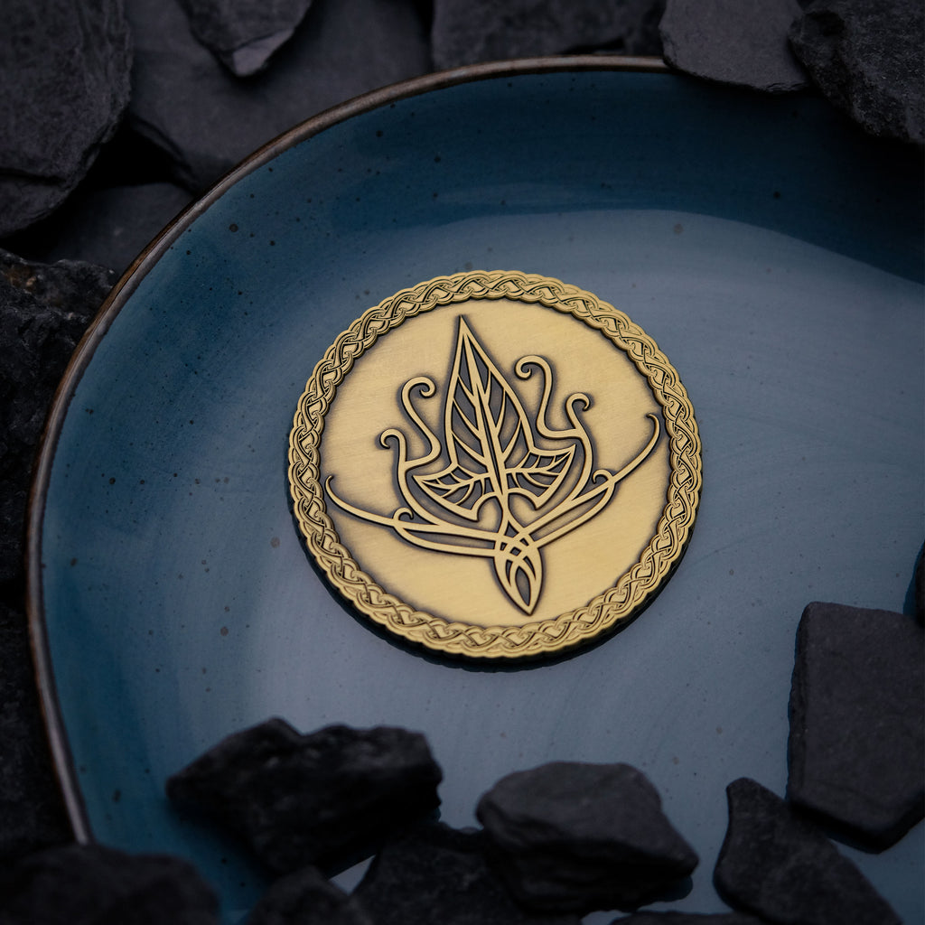 Imagen del producto El Señor de los Anillos - Moneda Coleccionable Broche de Hoja