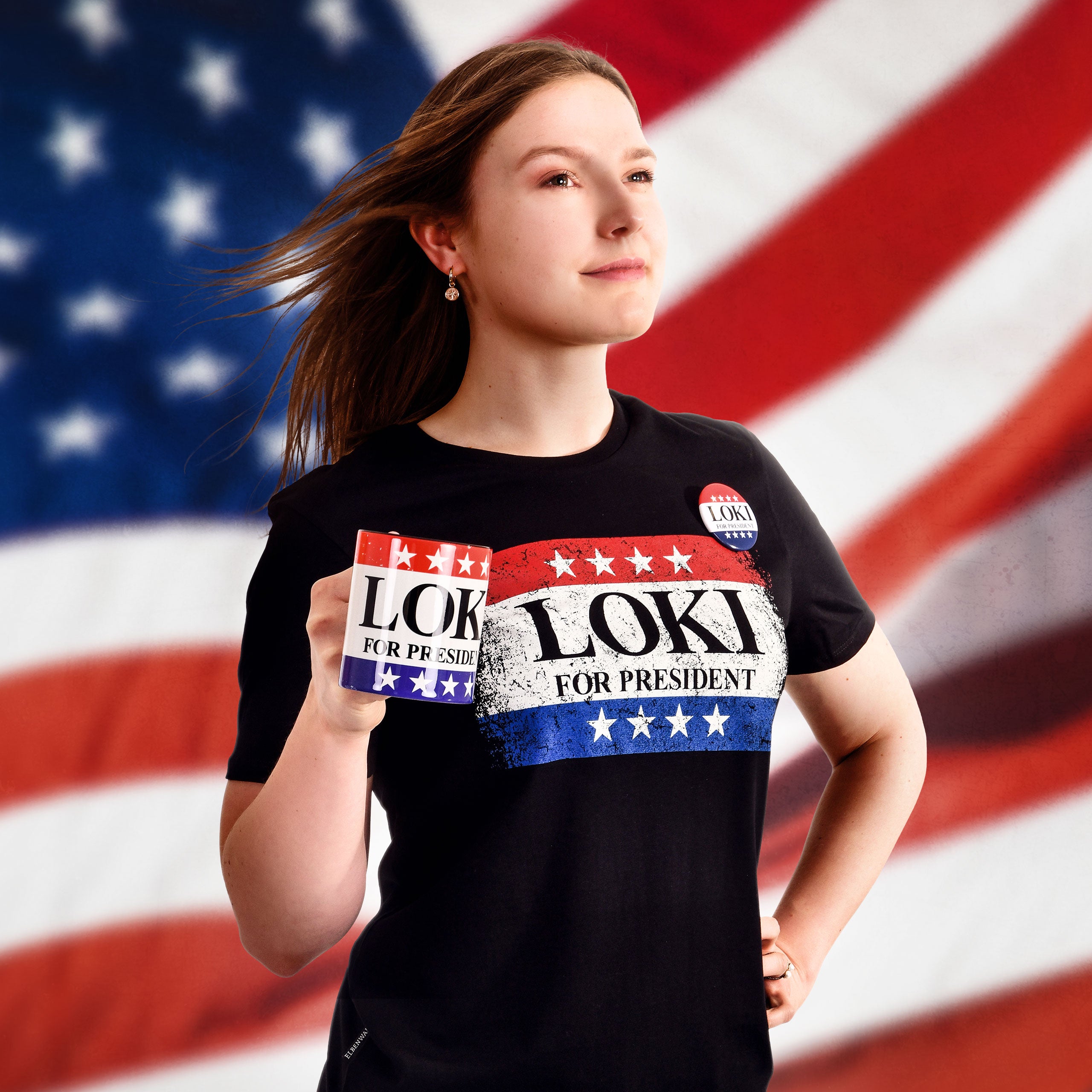 Imagen del producto Taza For President para fans de Loki