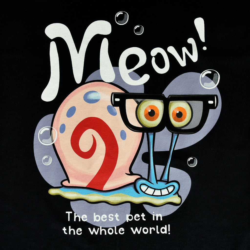 Imagen del producto SpongeBob - Gary Meow! Camiseta negra