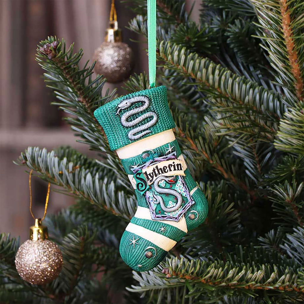 Imagen del producto Harry Potter - Calcetín Slytherin Adorno para Árbol de Navidad