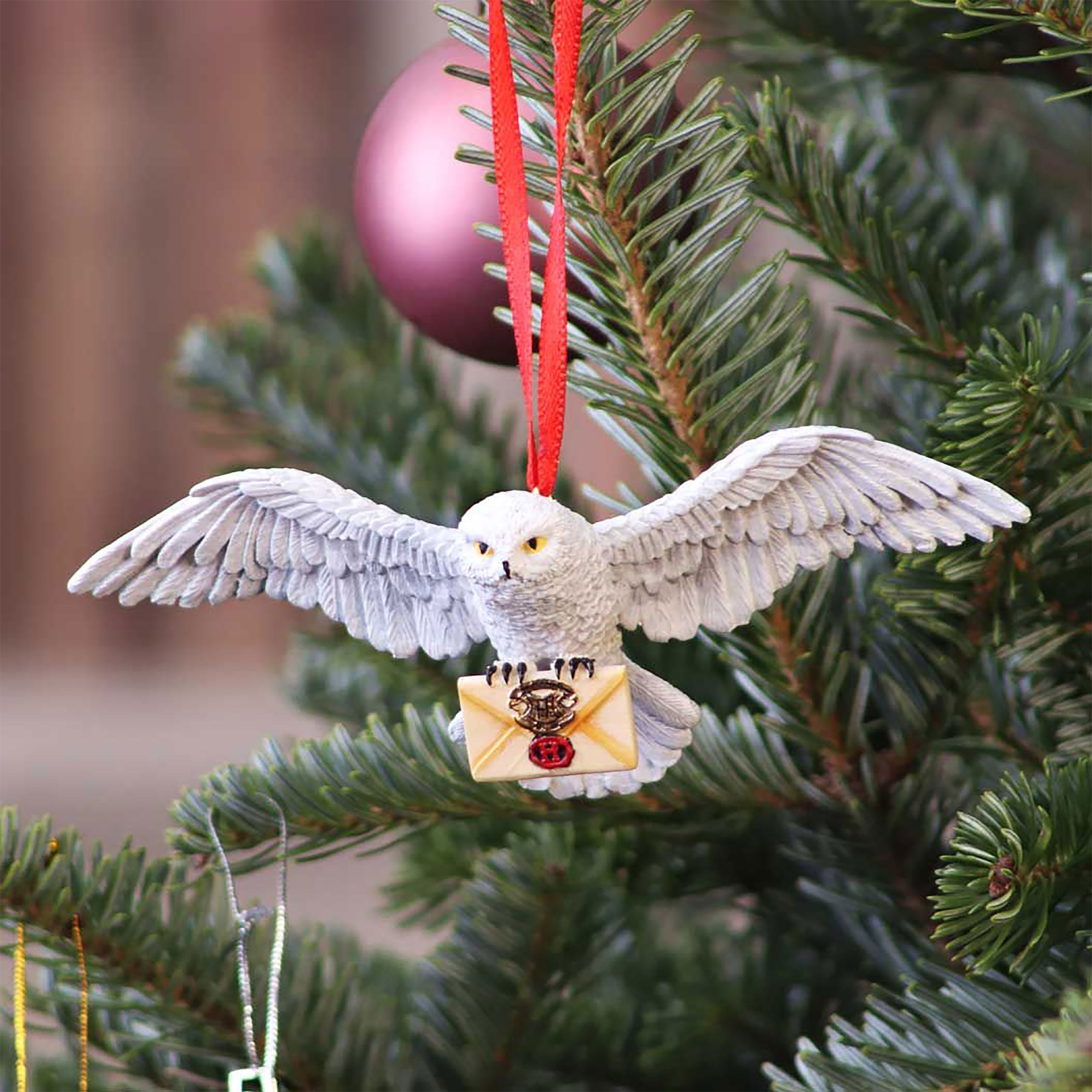 Imagen del producto Harry Potter - Hedwig con carta de Hogwarts Adorno de árbol de Navidad