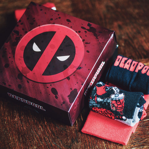 Imagen del producto Set de 3 calcetines de Deadpool