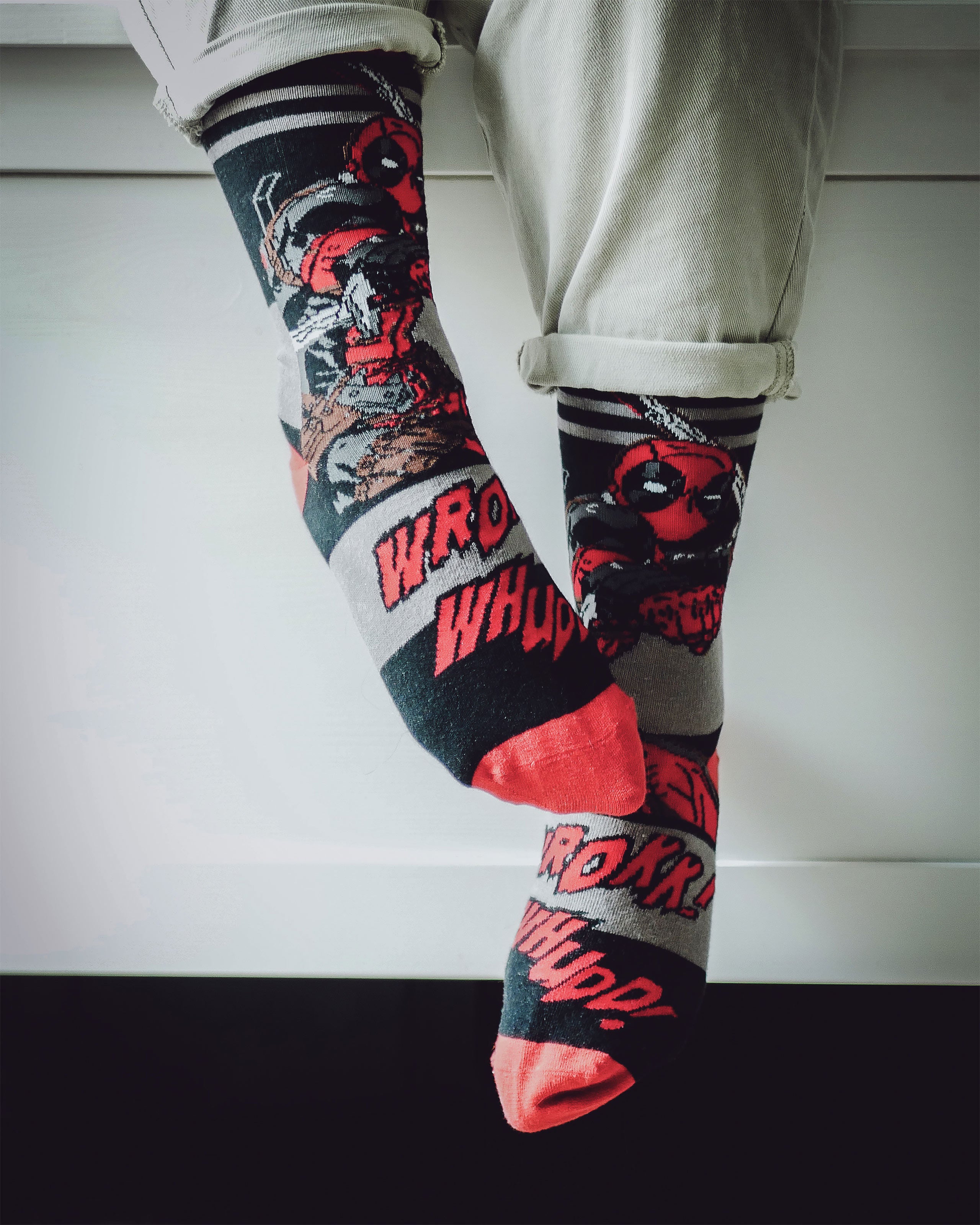 Imagen del producto Set de 3 calcetines de Deadpool
