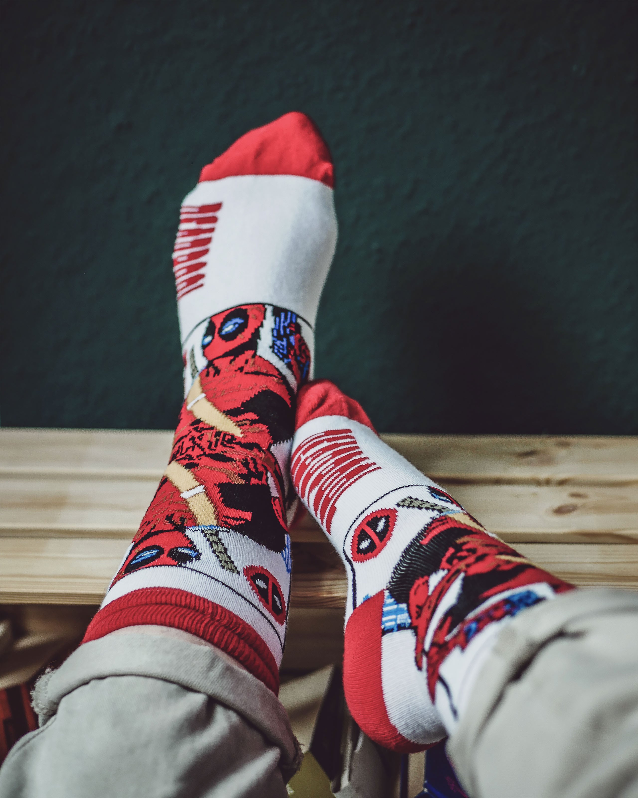 Imagen del producto Set de 3 calcetines de Deadpool