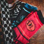 Imagen del producto Conjunto de 3 calcetines de Hogwarts en caja de regalo - Harry Potter