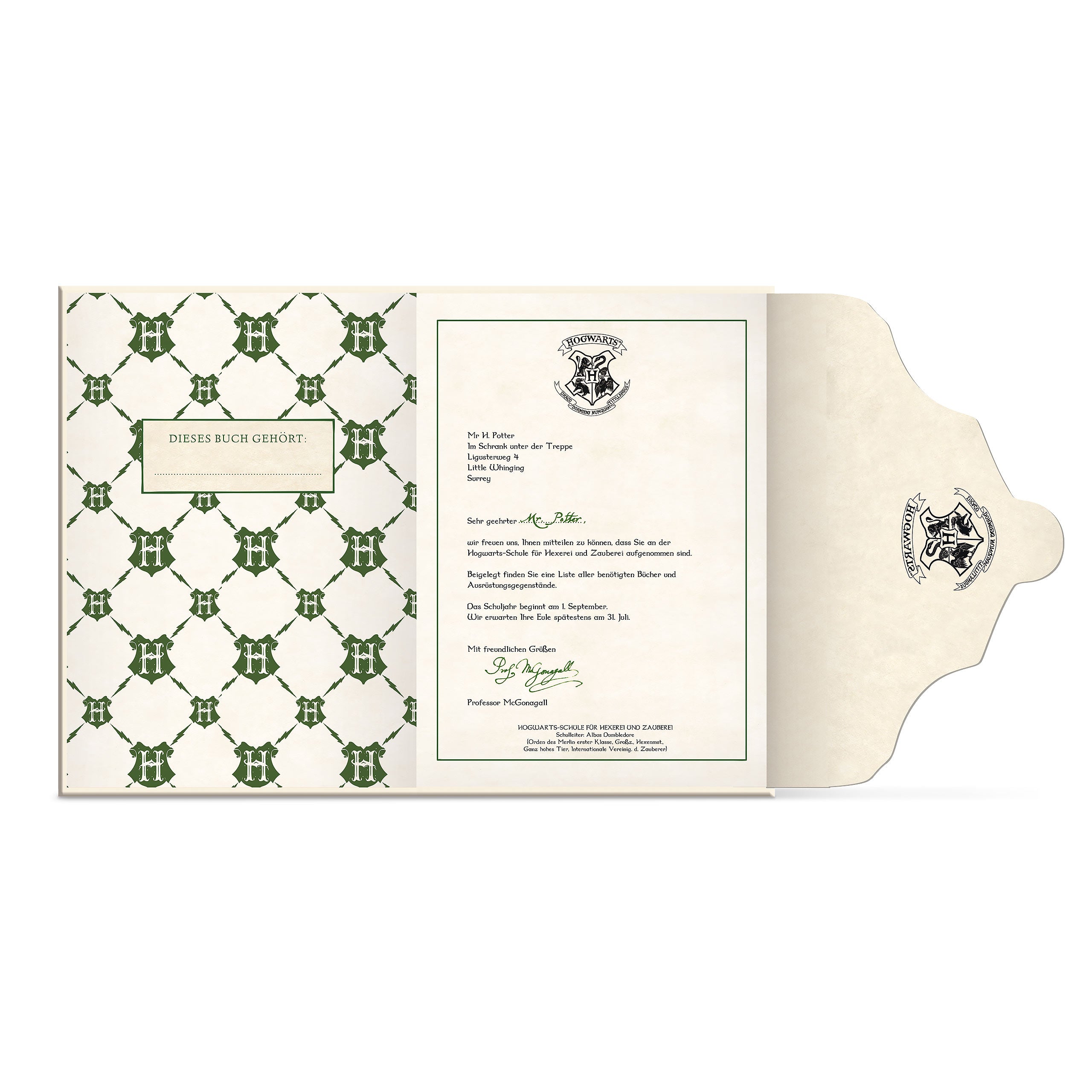 Imagen del producto Harry Potter - Cuaderno de notas de la carta de Hogwarts