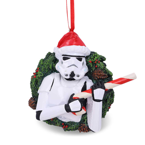 Imagen del producto Adorno de Árbol de Navidad con Stormtrooper y Corona Navideña - Star Wars