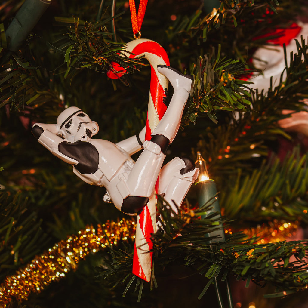 Imagen del producto Adorno para árbol de Navidad Stormtrooper Candy Cane - Star Wars