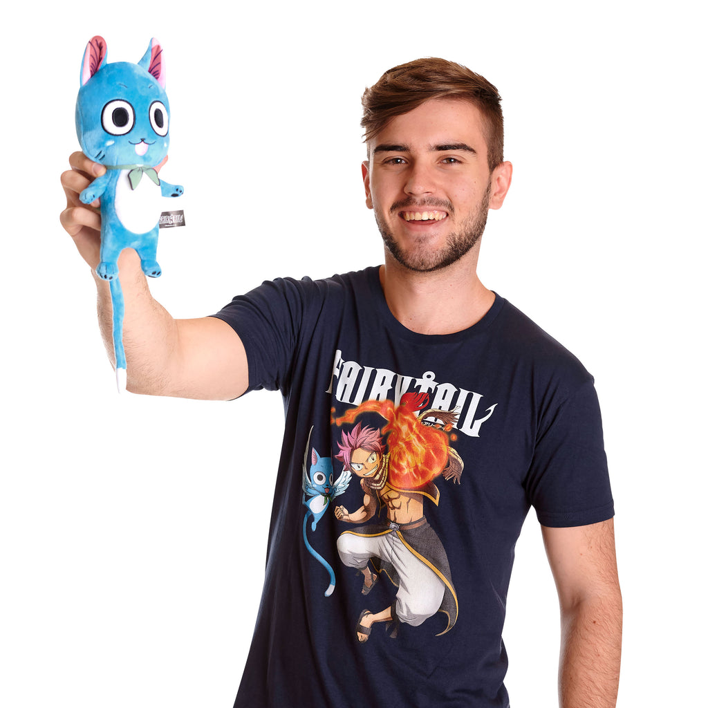 Imagen del producto Fairy Tail - Natsu y Happy Camiseta azul