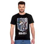 Imagen del producto Attack on Titan - Camiseta negra de Eren Survey Corps