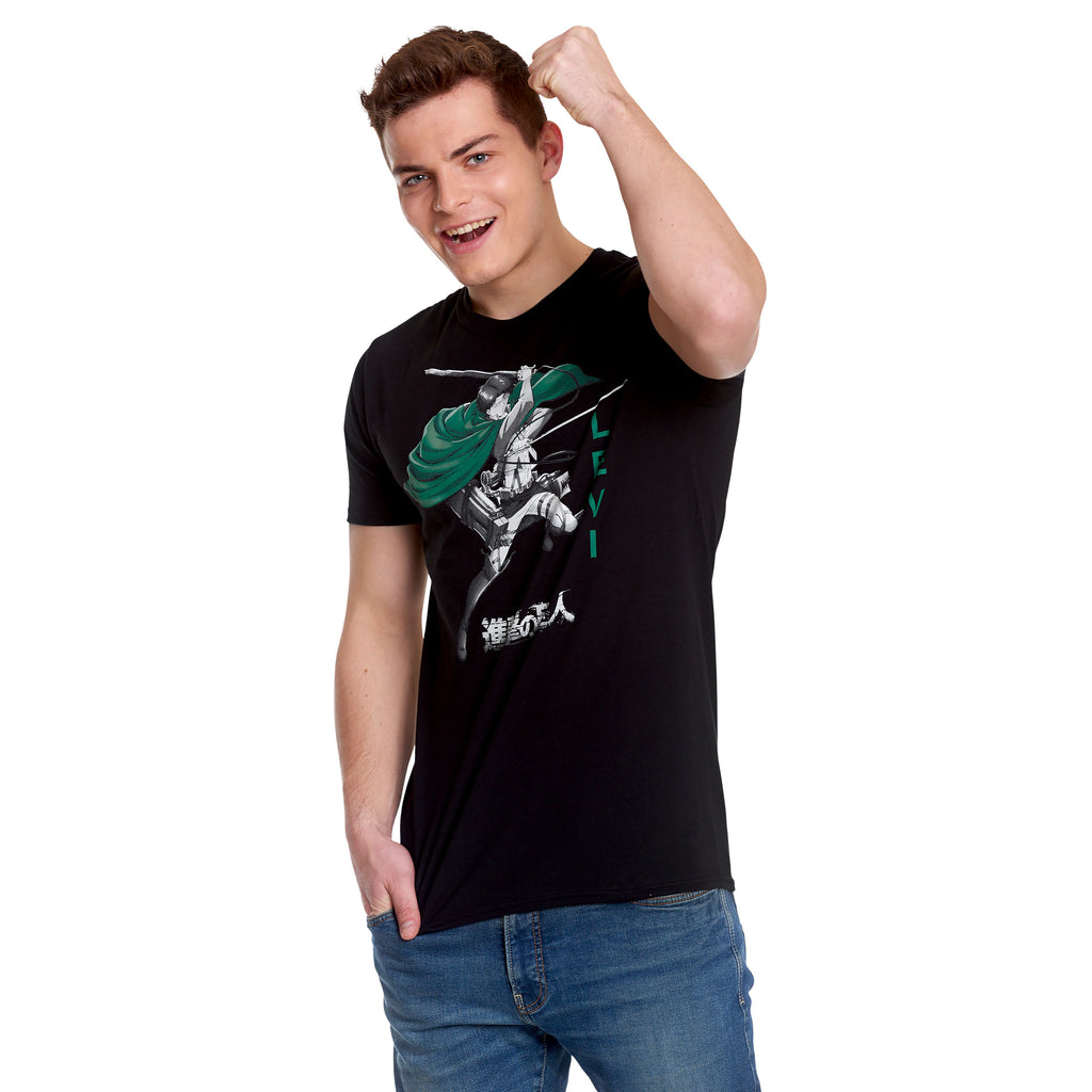 Imagen del producto Attack on Titan - Camiseta Levi negra