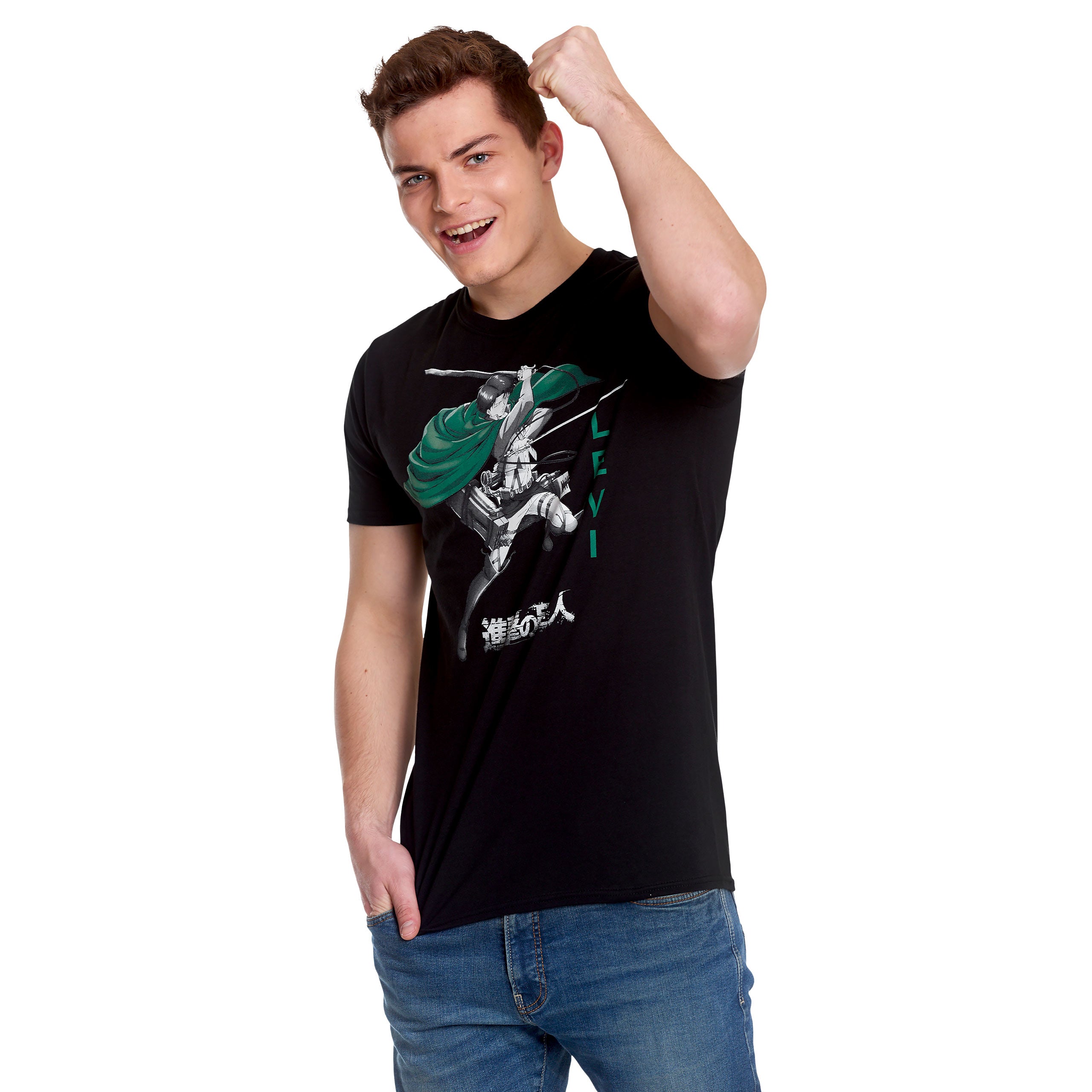 Imagen del producto Attack on Titan - Camiseta Levi negra
