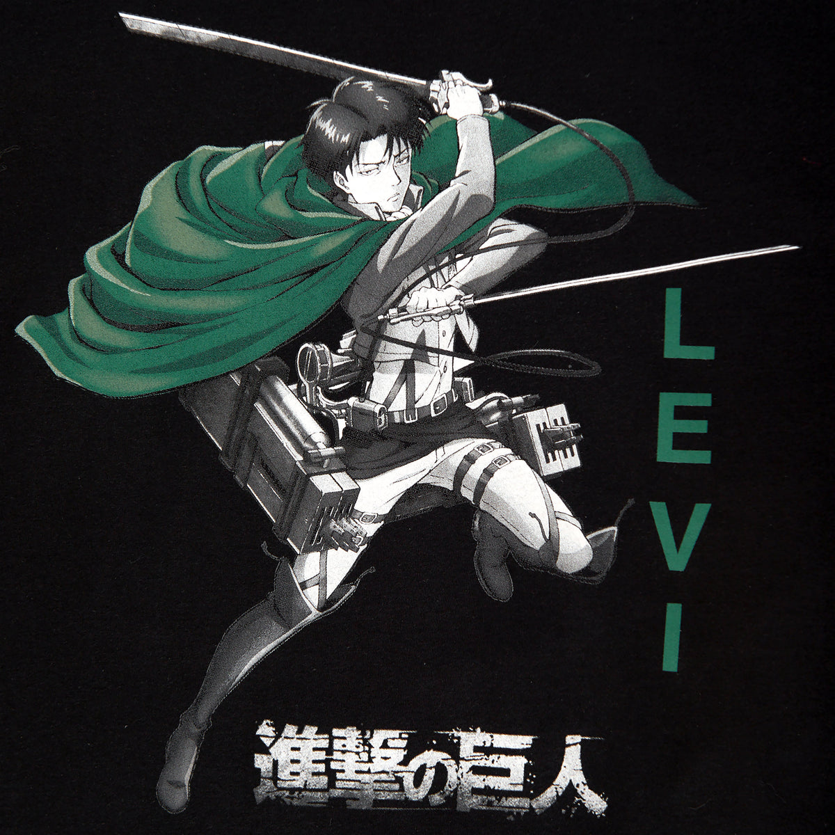 Imagen del producto Attack on Titan - Camiseta Levi negra