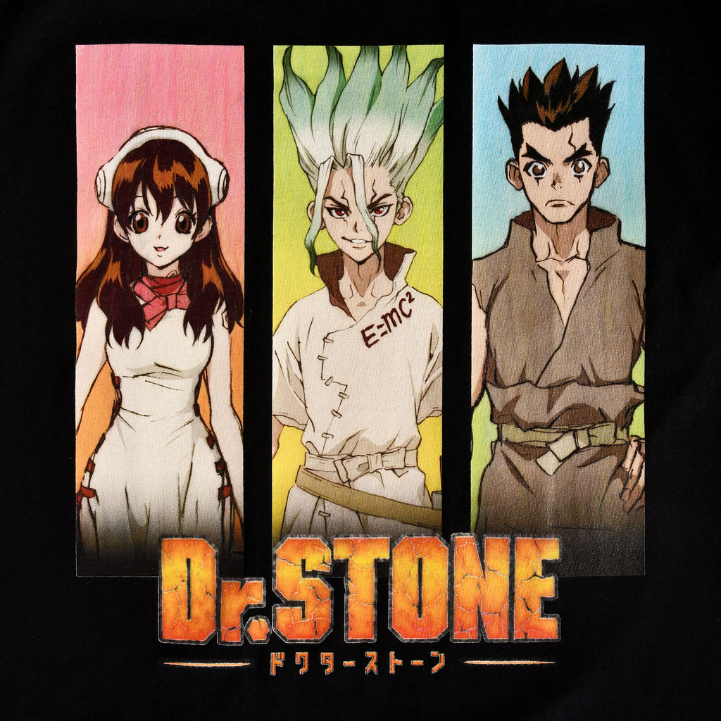 Imagen del producto Dr. Stone - Camiseta Negra de Personajes Gráficos
