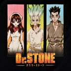 Imagen del producto Dr. Stone - Camiseta Negra de Personajes Gráficos