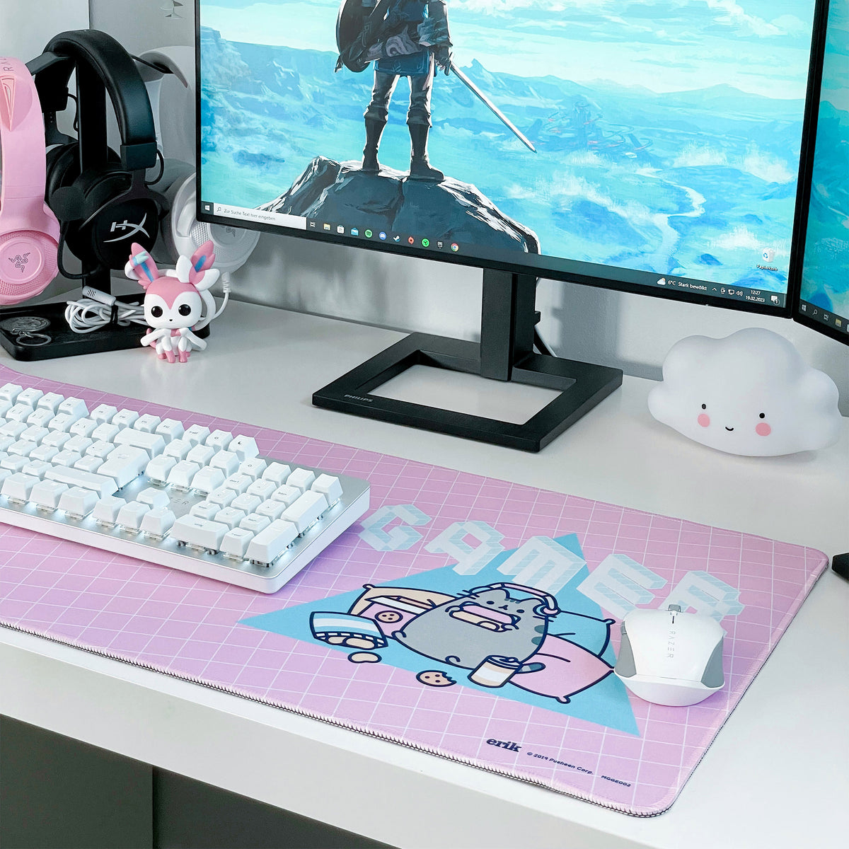 Imagen del producto Pusheen - Alfombrilla de ratón para gamers