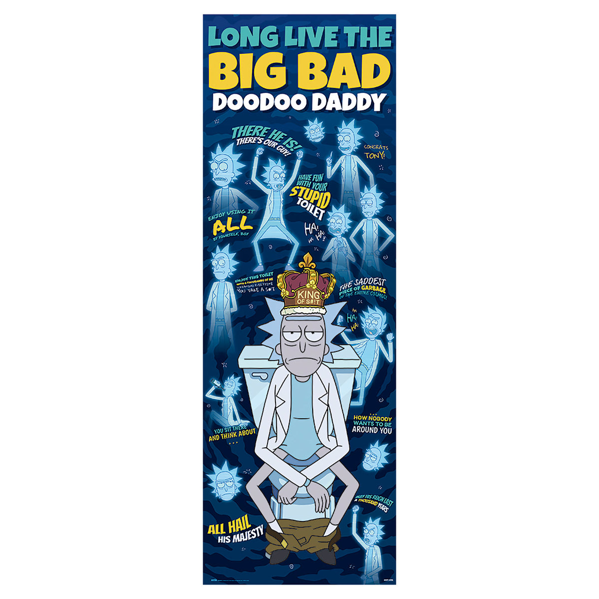 Imagen del producto Rick and Morty - Big Bad Doodoo Daddy Poster para Puerta