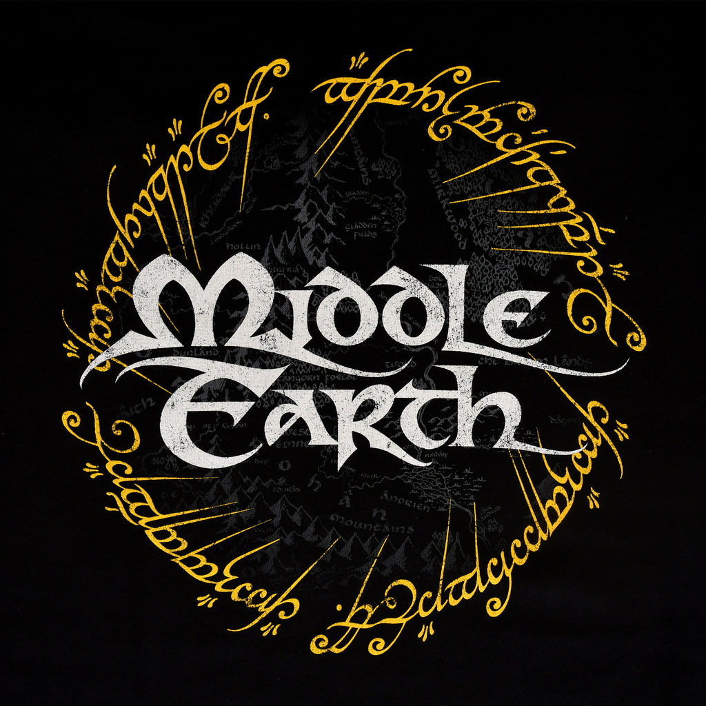 Imagen del producto Señor de los Anillos - Camiseta de la Tierra Media negra