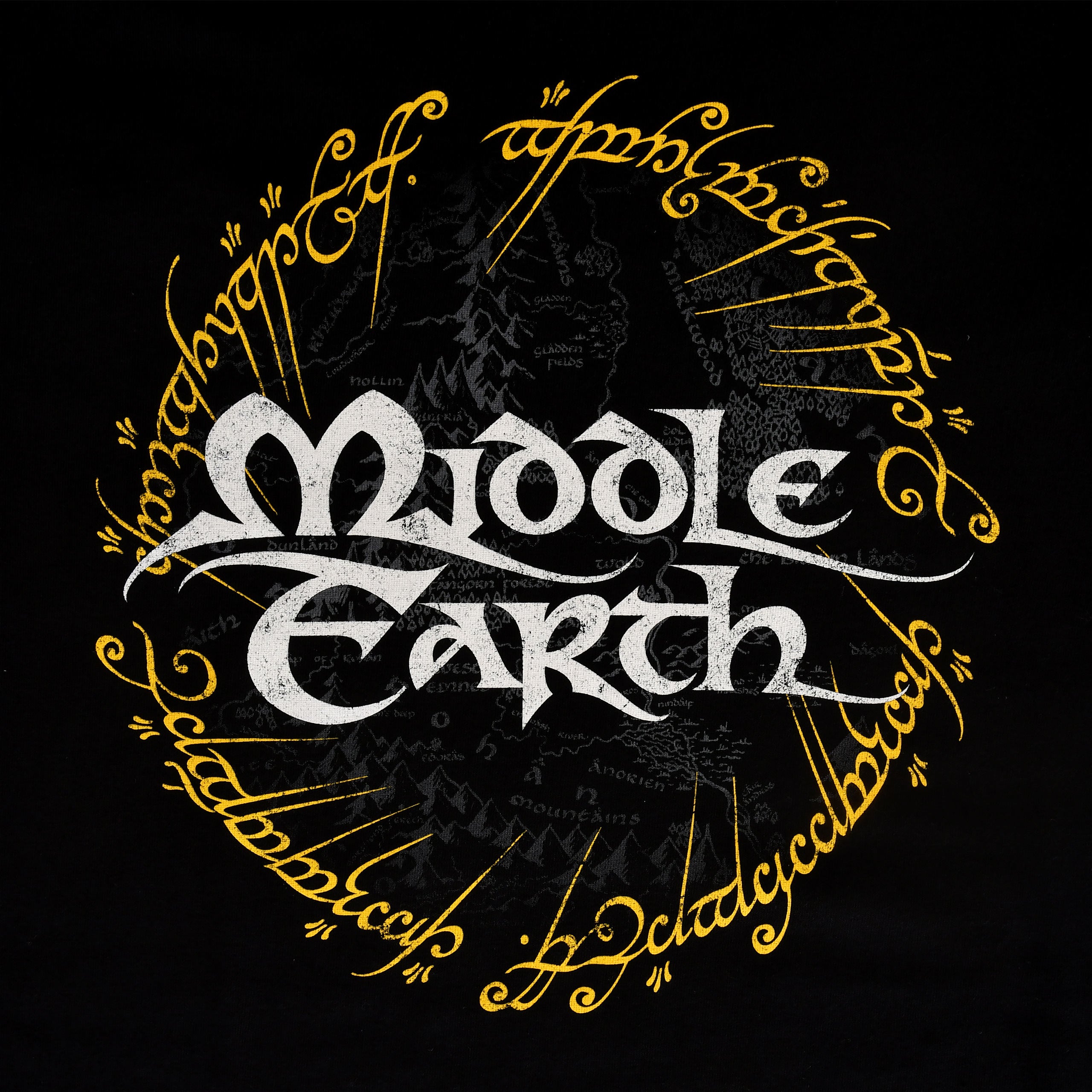 Imagen del producto Señor de los Anillos - Camiseta de la Tierra Media negra