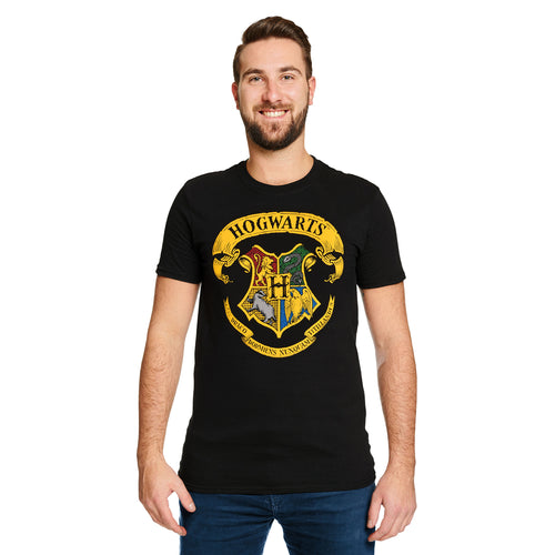 Imagen del producto Harry Potter - Camiseta negra con escudo de Hogwarts