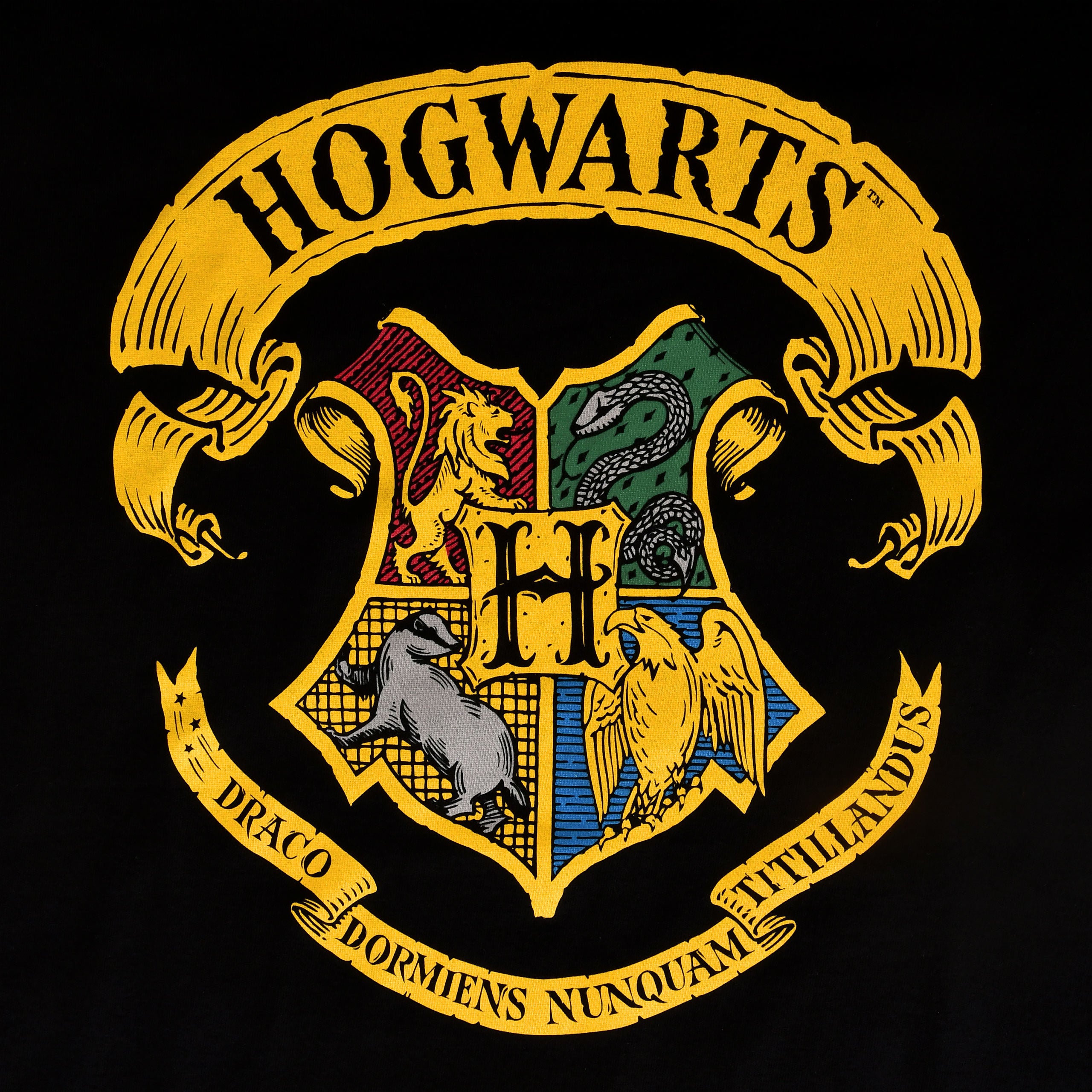 Imagen del producto Harry Potter - Camiseta negra con escudo de Hogwarts