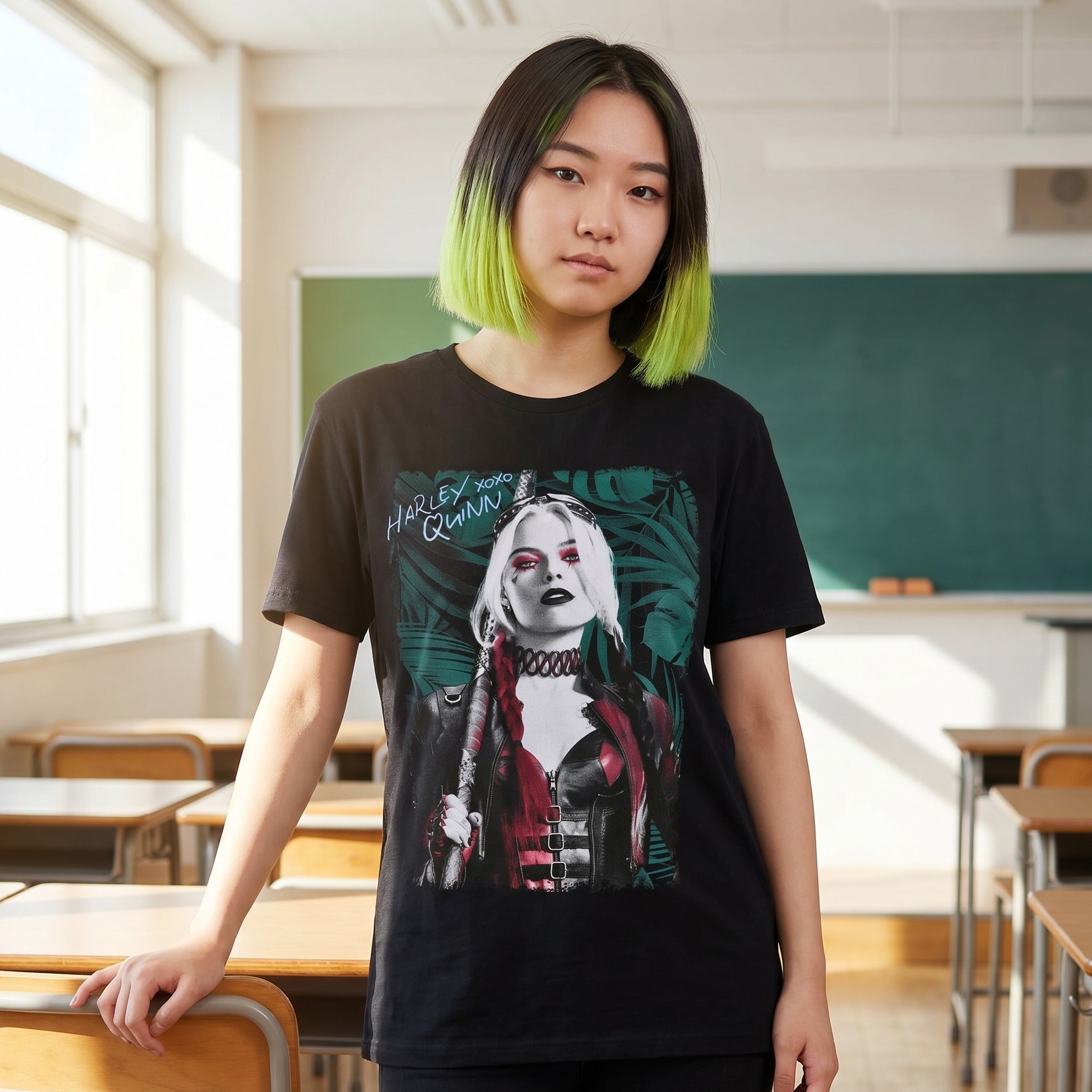Imagen del producto Camiseta negra de Harley Quinn - The Suicide Squad