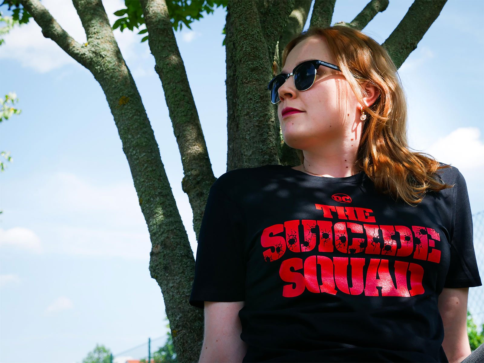 Imagen del producto The Suicide Squad - Camiseta negra con logo de Shot