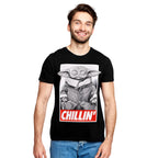 Imagen del producto Camiseta Grogu Chilling negra - Star Wars Mandalorian
