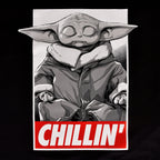 Imagen del producto Camiseta Grogu Chilling negra - Star Wars Mandalorian