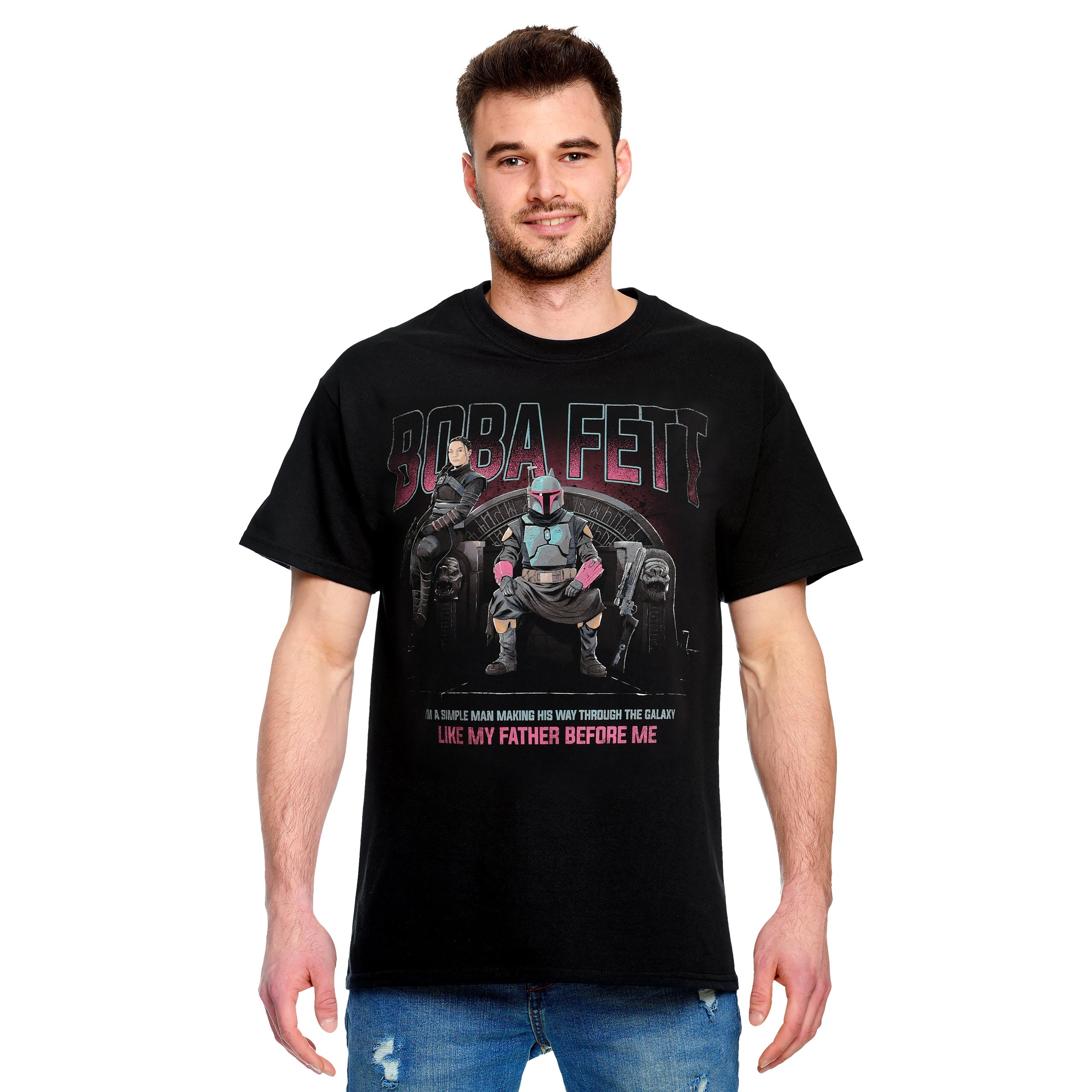 Product image Boba Fett Throne T-Shirt black - Star Wars Mandalorian