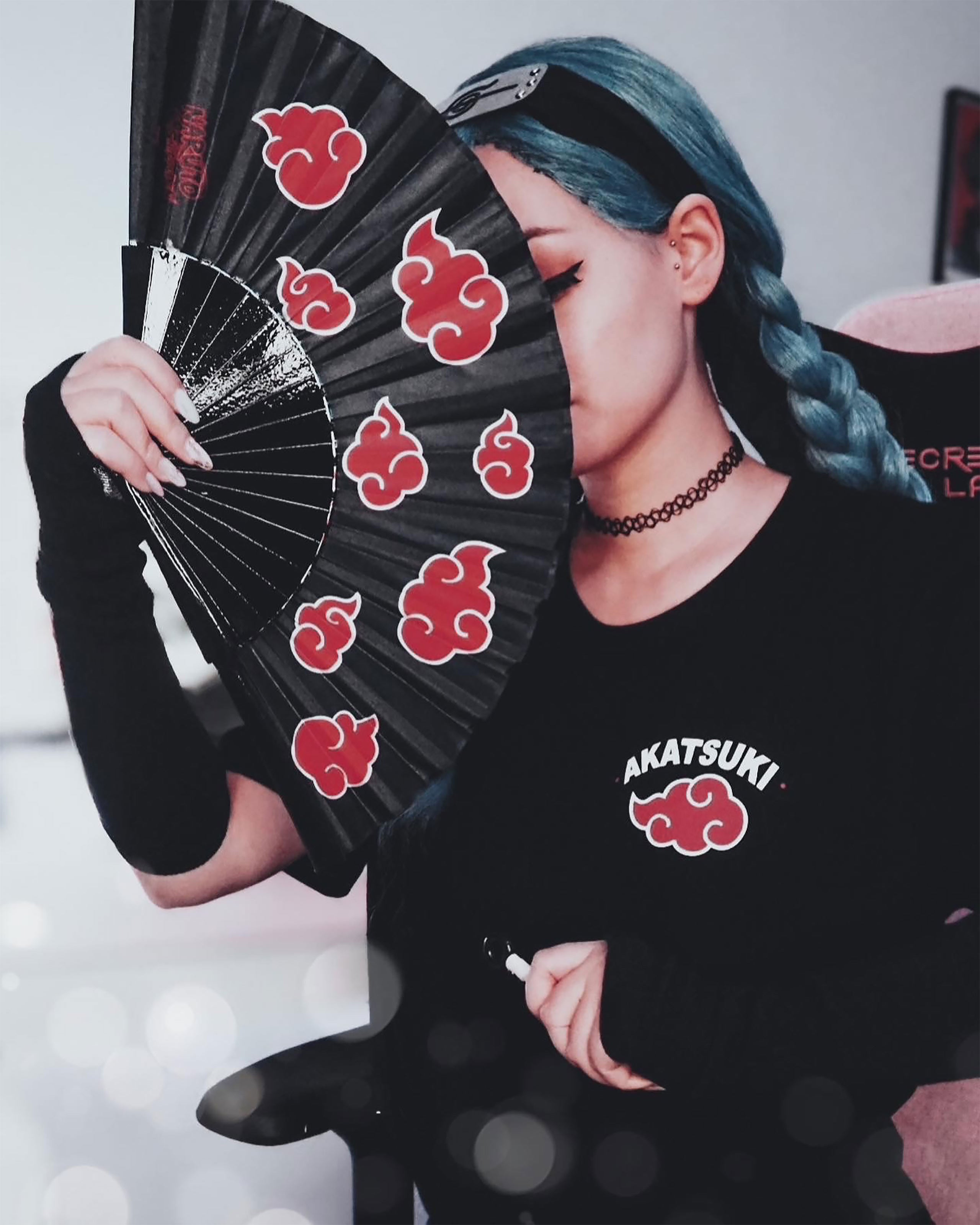 Imagen del producto Naruto - Camiseta negra con símbolo de Akatsuki