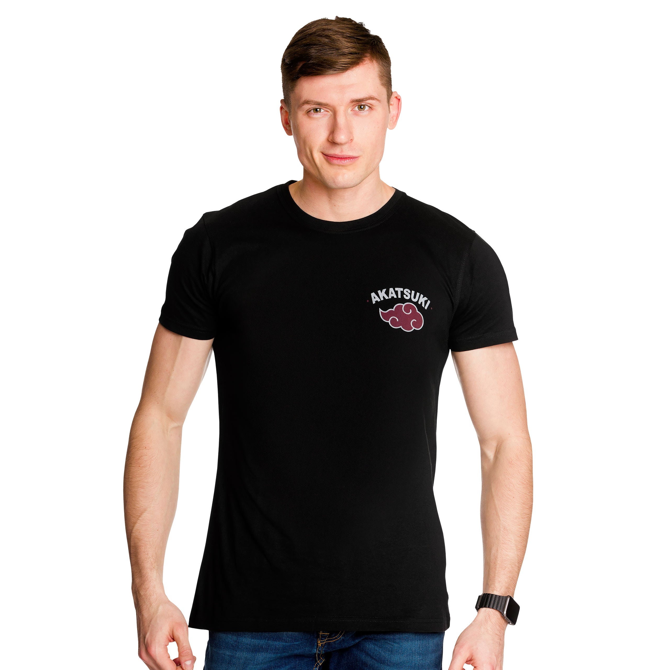 Imagen del producto Naruto - Camiseta negra con símbolo de Akatsuki
