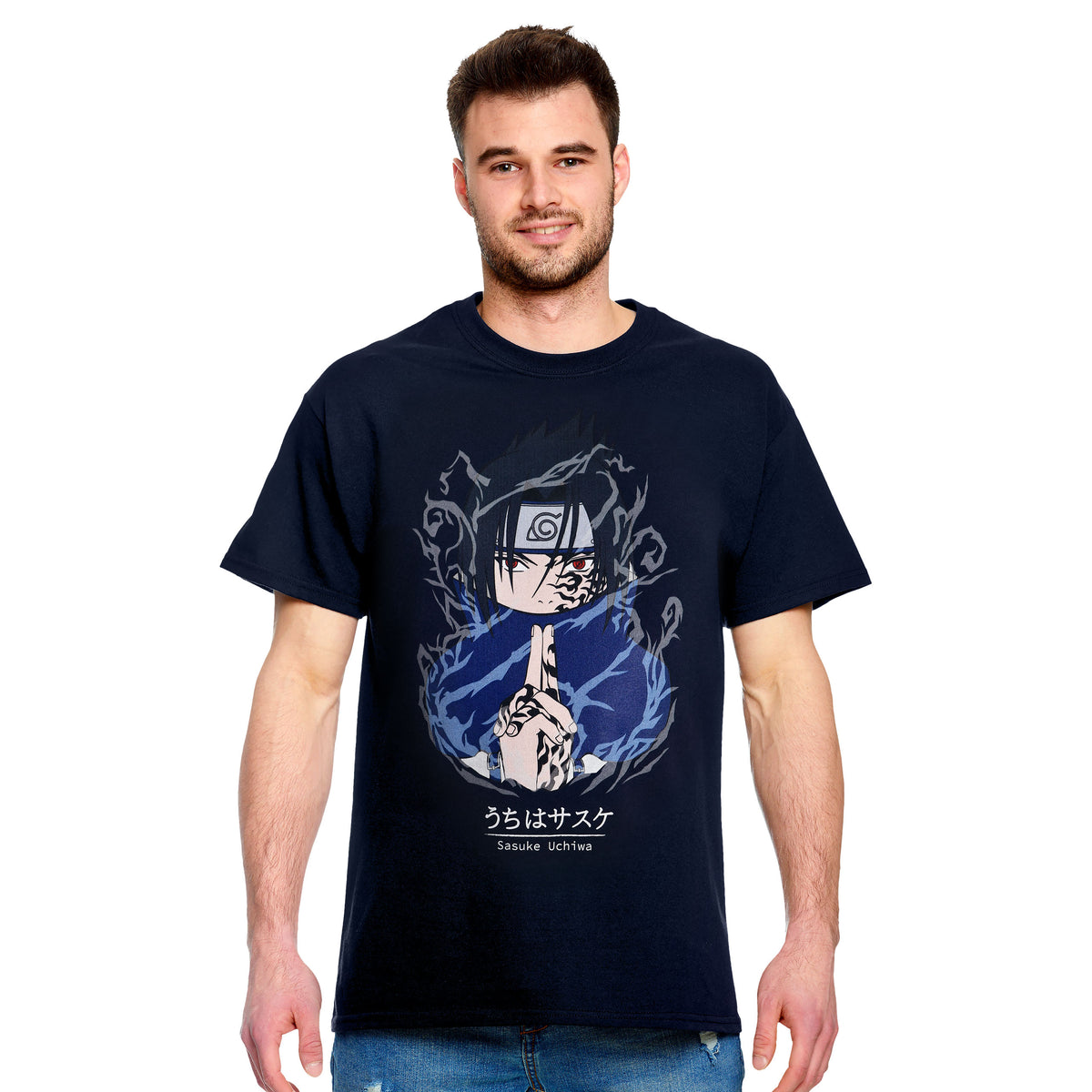 Imagen del producto Naruto - Camiseta azul de Sasuke Uchiha