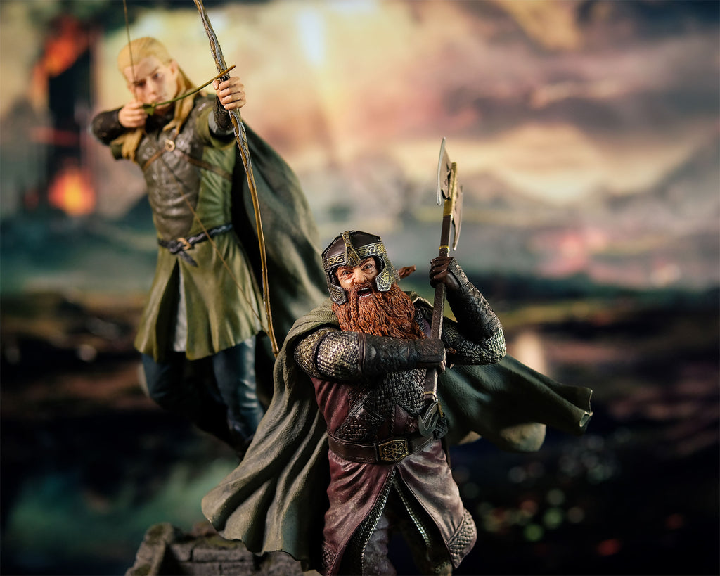 Imagen del producto El Señor de los Anillos - Figura Deluxe de Legolas y Gimli 46 cm