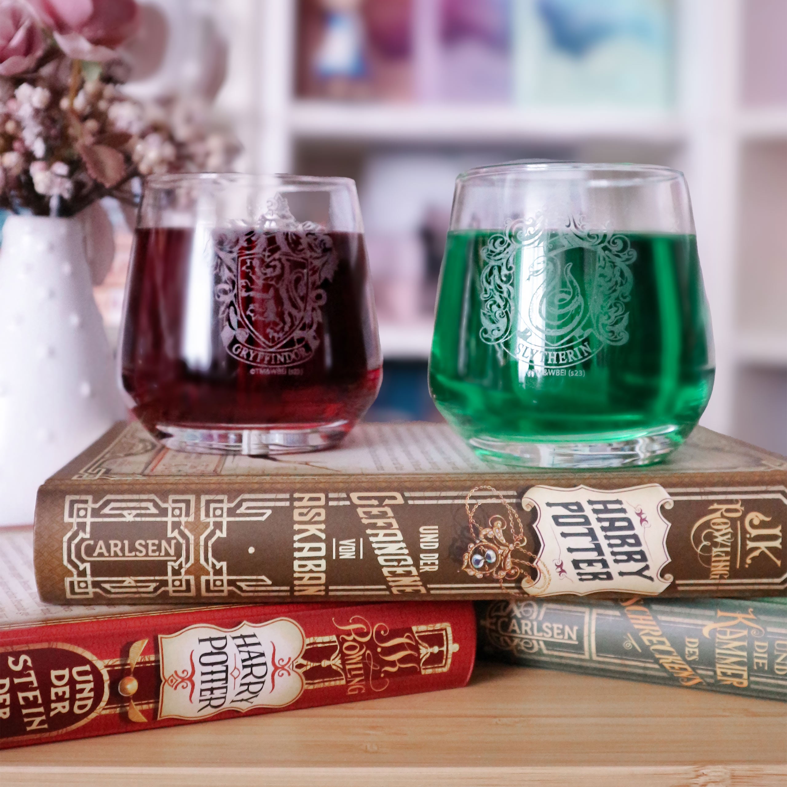 Imagen del producto Harry Potter - Set de vasos Gryffindor y Slytherin