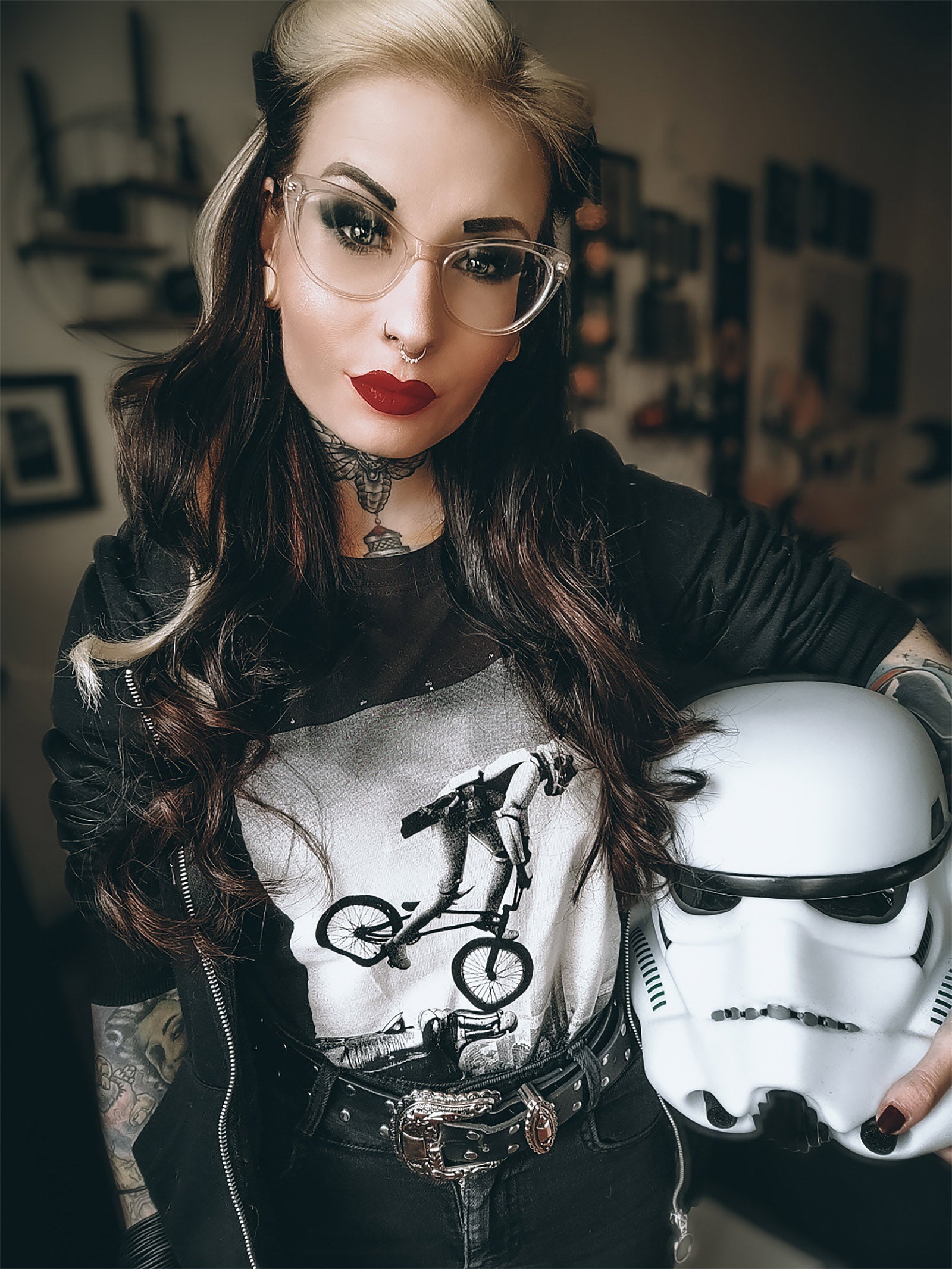 Imagen del producto Camiseta BMX Trooper para fans de Star Wars negra