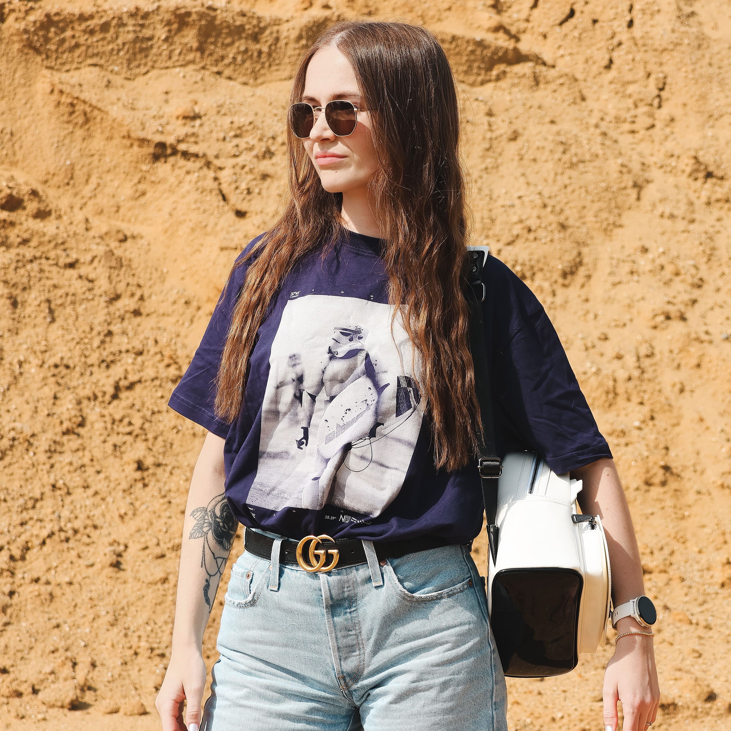 Imagen del producto Camiseta Surfing Trooper para fans de Star Wars azul