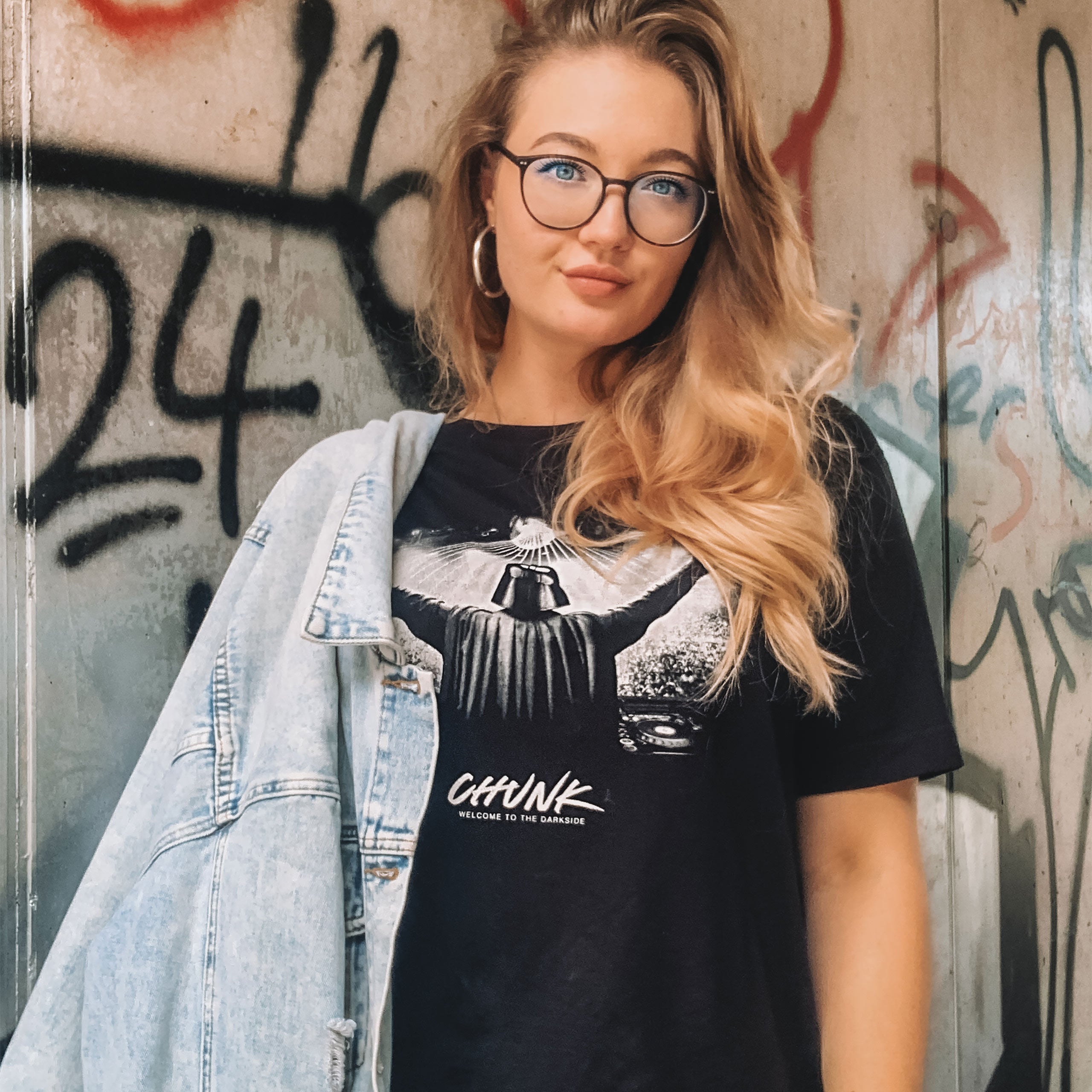 Imagen del producto Camiseta DJ Dark Lord para fans de Star Wars negra