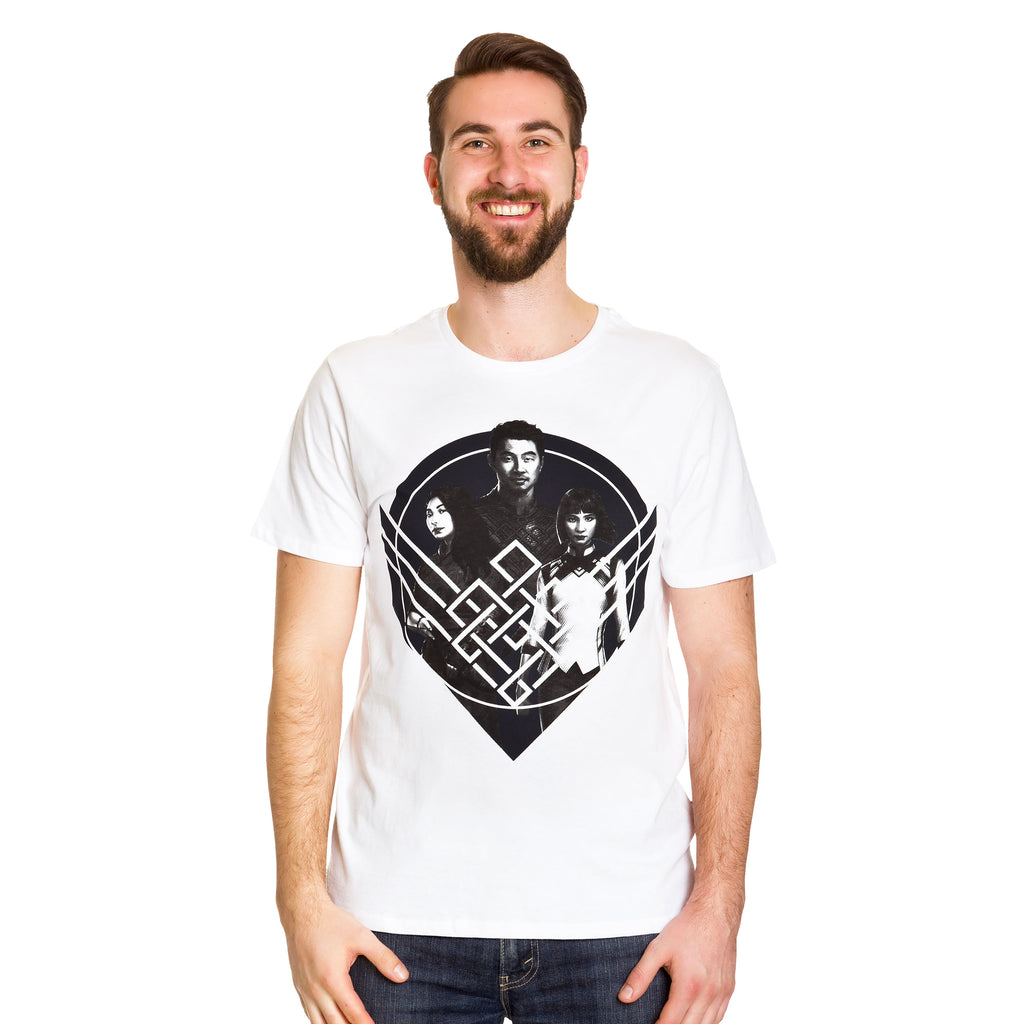 Imagen del producto Shang-Chi - Camiseta blanca con pose de grupo