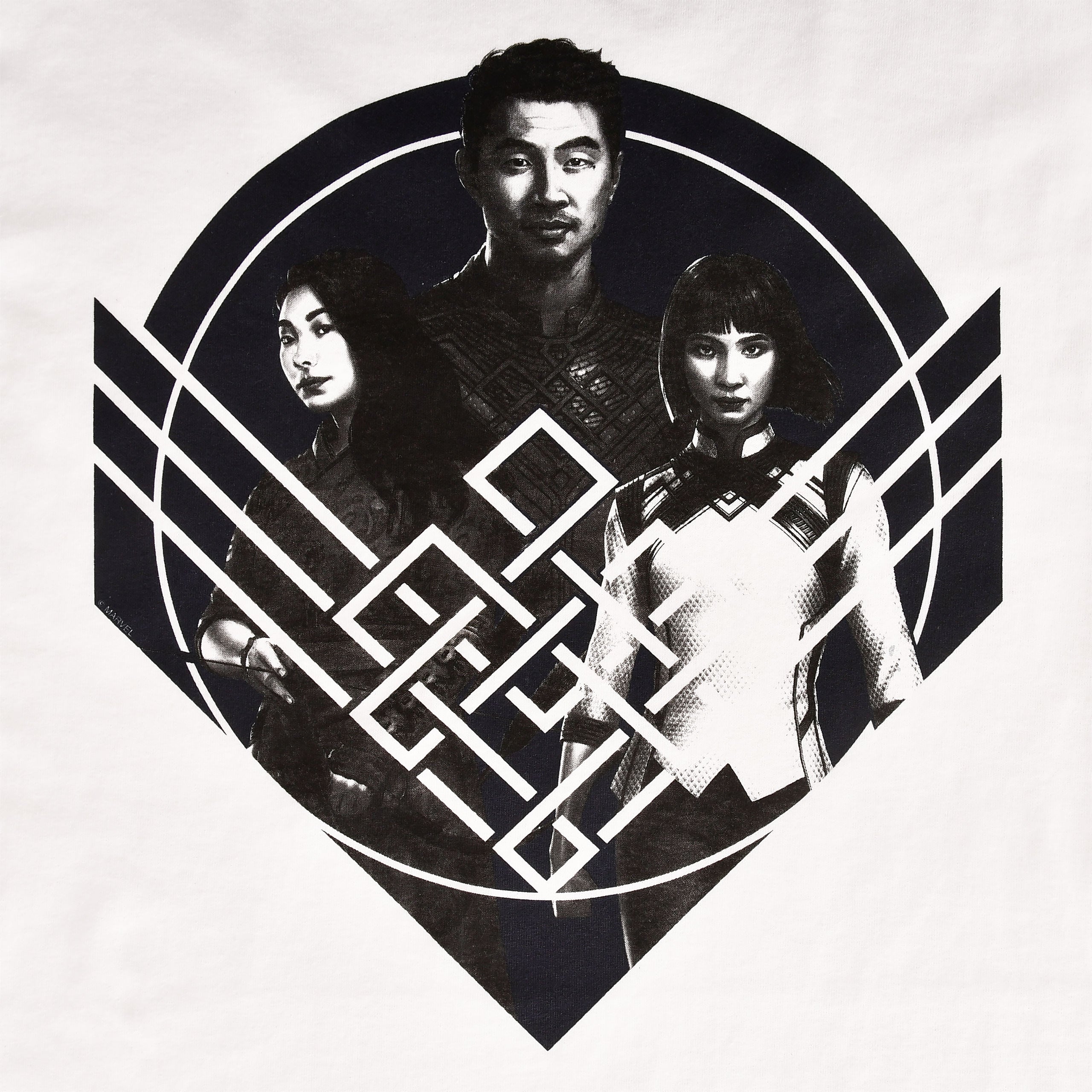 Imagen del producto Shang-Chi - Camiseta blanca con pose de grupo