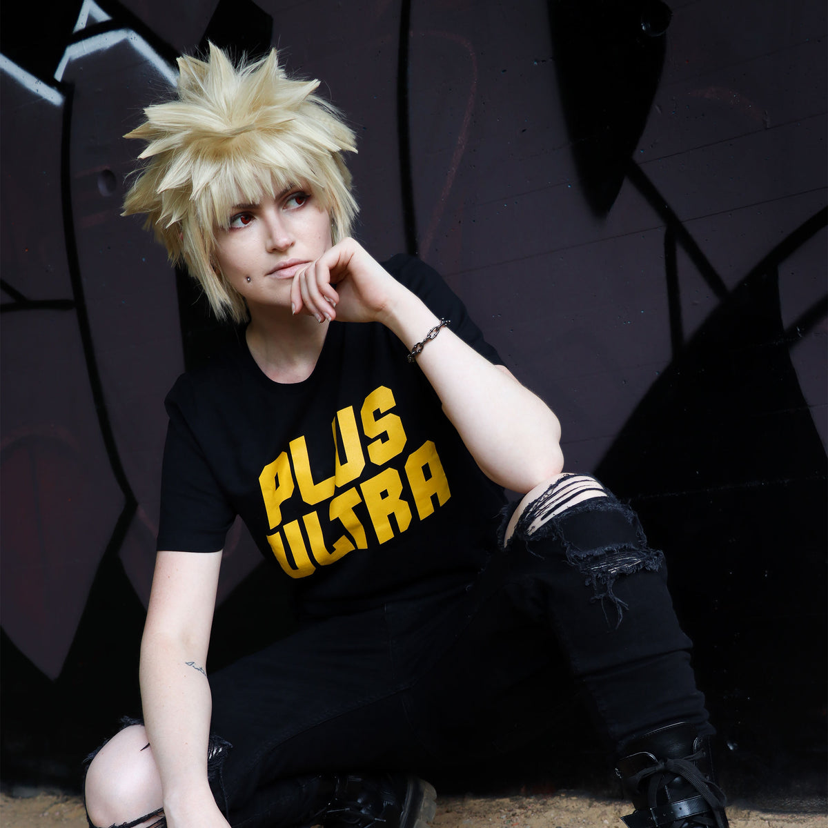 Imagen del producto Camiseta Plus Ultra para fans de My Hero Academia negra
