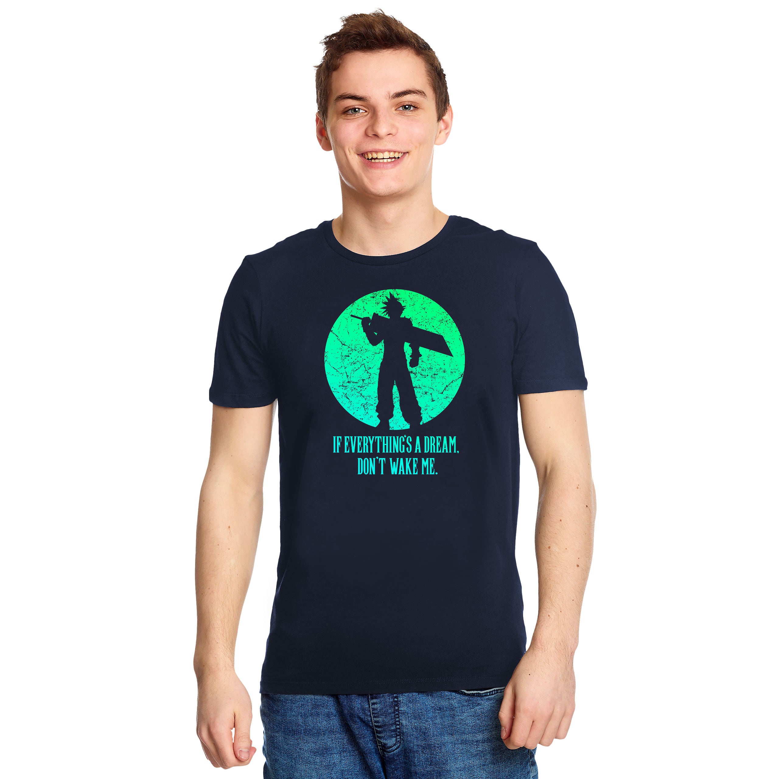 Imagen del producto Camiseta de Cloud Strife para fans de Final Fantasy azul