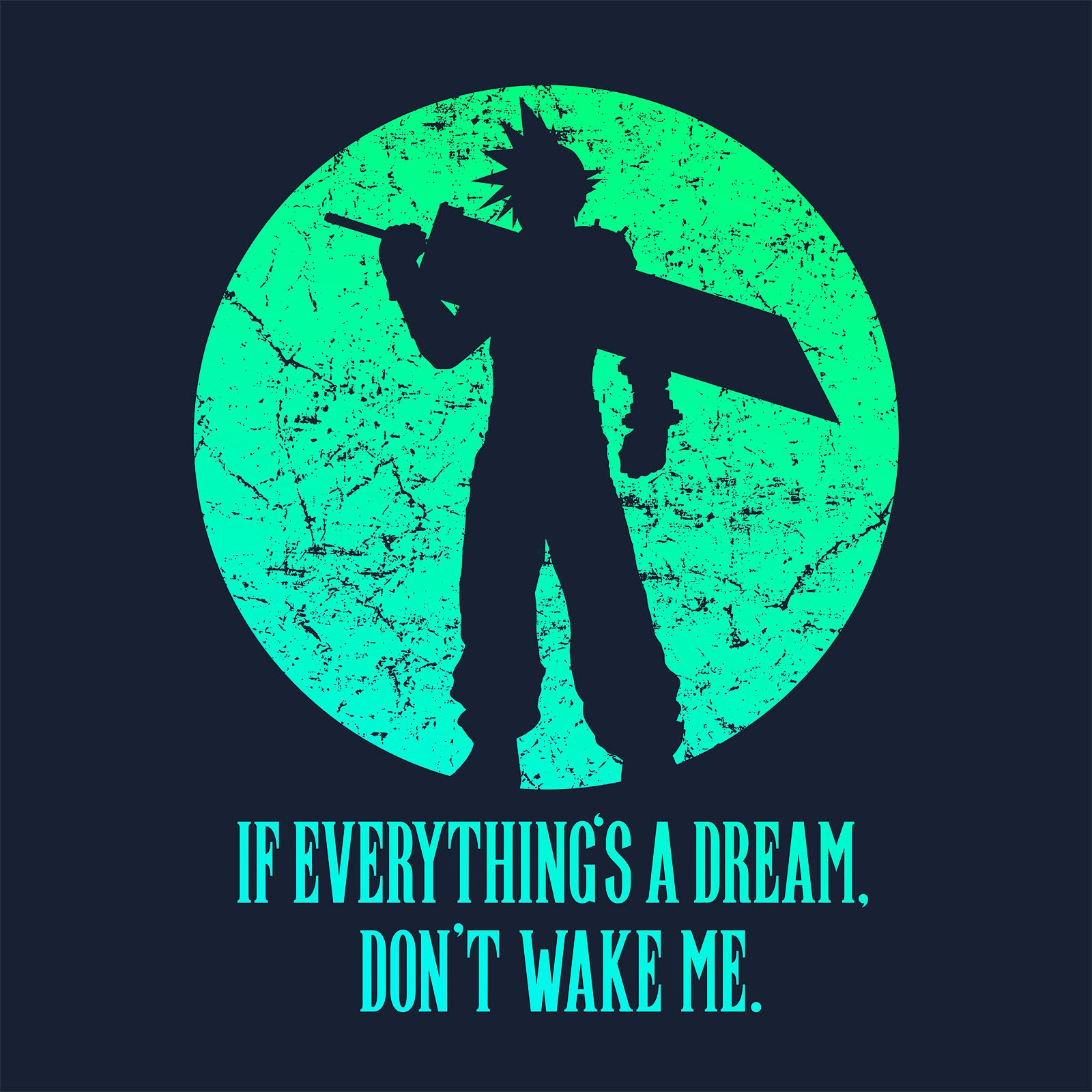 Imagen del producto Camiseta de Cloud Strife para fans de Final Fantasy azul