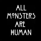 Imagen del producto Camiseta de monstruos humanos para fans de American Horror Story negra